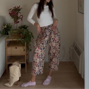 Small Brand New Mushroom Print Pants